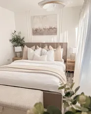 Ottoman Bed MOISSAC Fabric Taupe 160 x 200 cm (EU King Size)_953946