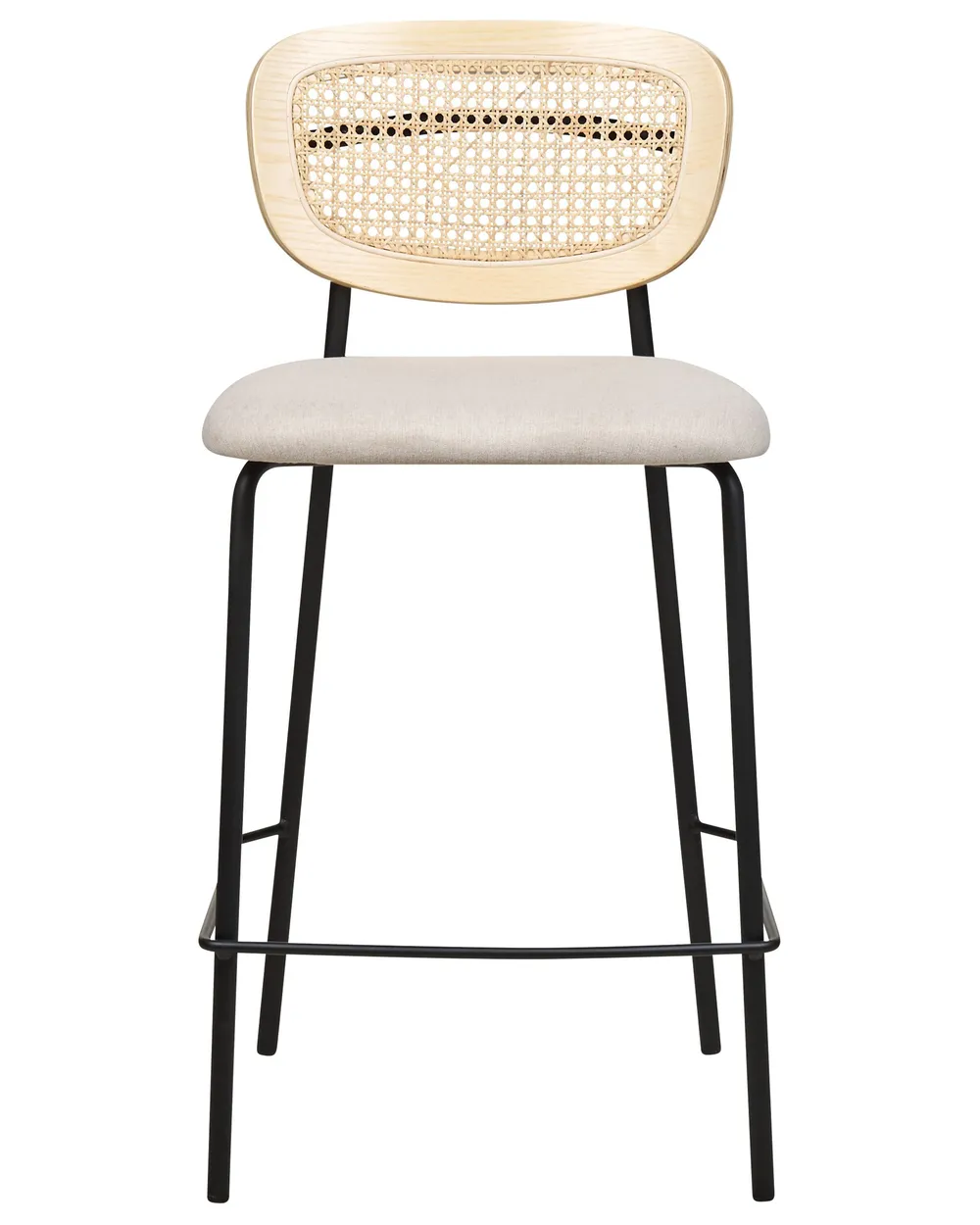 Set di 2 sedie alte MAYETTA Rattan Beige chiaro_885358