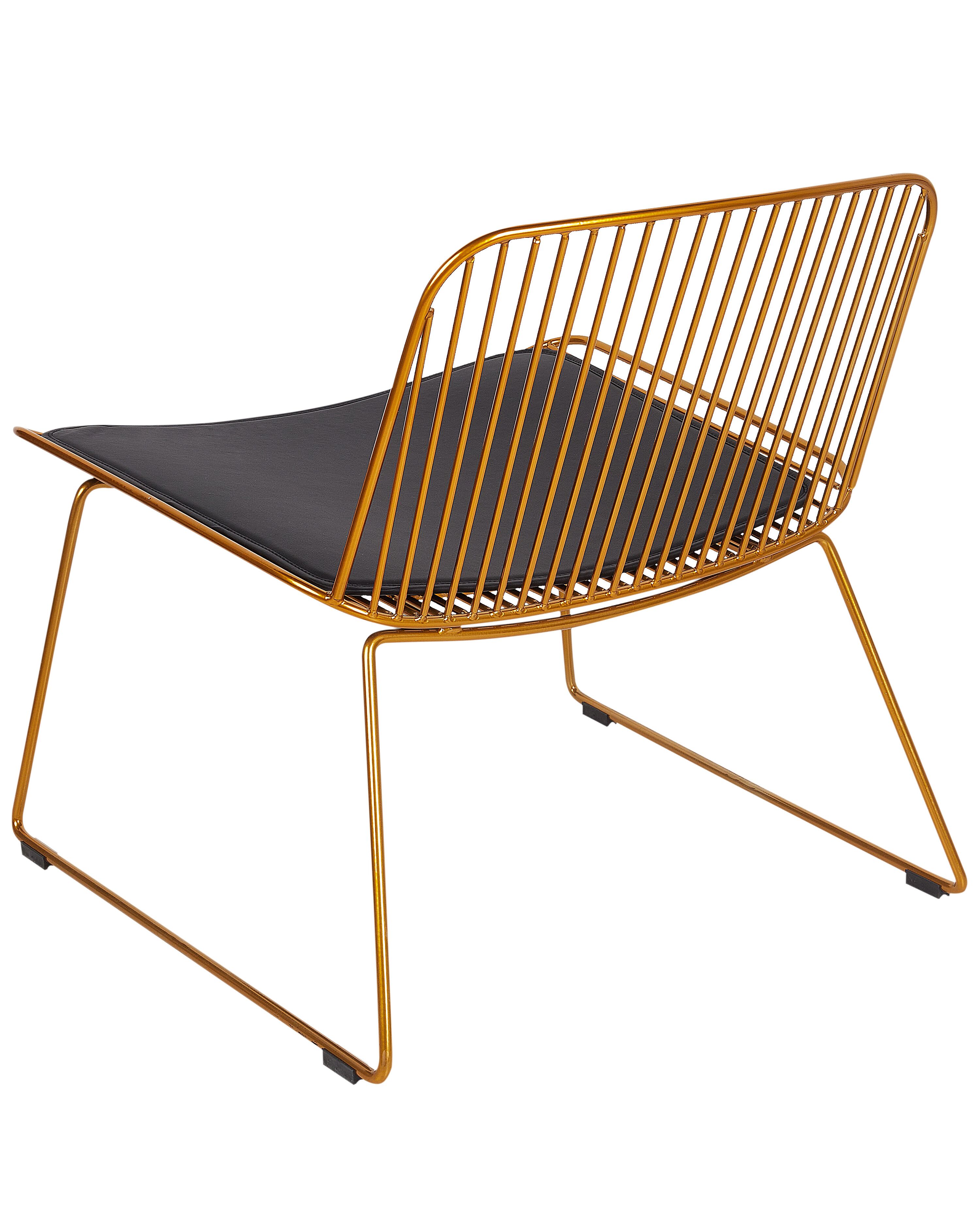 Matstol SNORUM Metall Guld | Beliani.se