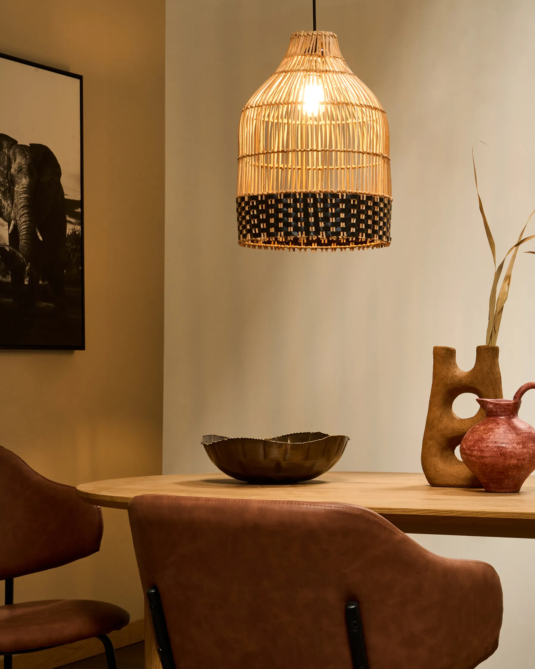 Pendant Lamp GILO Rattan Natural_995707