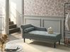 Left-Hand Chaise Longue YVOIRE Fabric Green