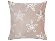 Dekokissen CERAMIUM 45 x 45 cm Samtstoff Pastellrosa Blumenmuster_1183776