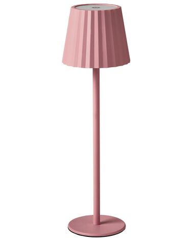 Lampe à poser en métal rose pastel POMBEIRO