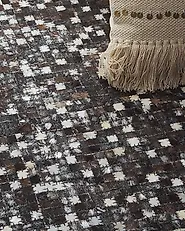 Teppich AKKESE Braun 140 x 200 cm Echtleder_1177778
