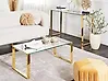 Mesa de centro TILON Vidrio templado Dorado