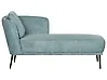 Left-Hand Chaise Longue ARTHEZE Fabric Light Blue