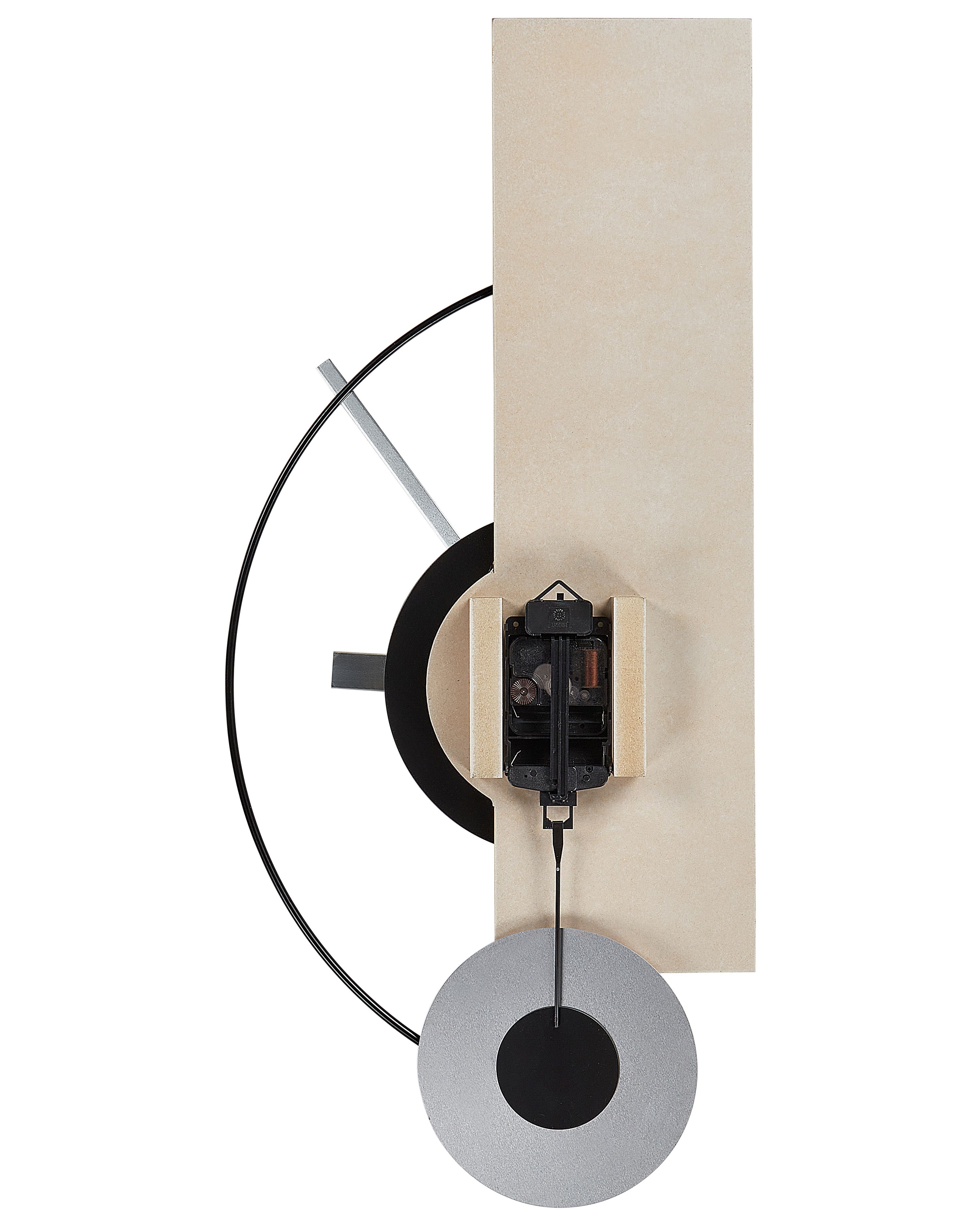 Wall Clock 31 x 63 cm Beige CEVINS Beliani.co.uk