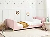 Kids Bed Boucle LAYE 90 x 200 cm (EU Single) Pink
