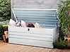 Storage Box CEBROSA 165 cm 70 cm Metal Light Grey