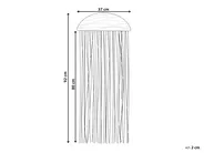 Dekoracja ścienna ZIKIRIA Drewno topolowe 92 cm Ciemnobrązowy_841441