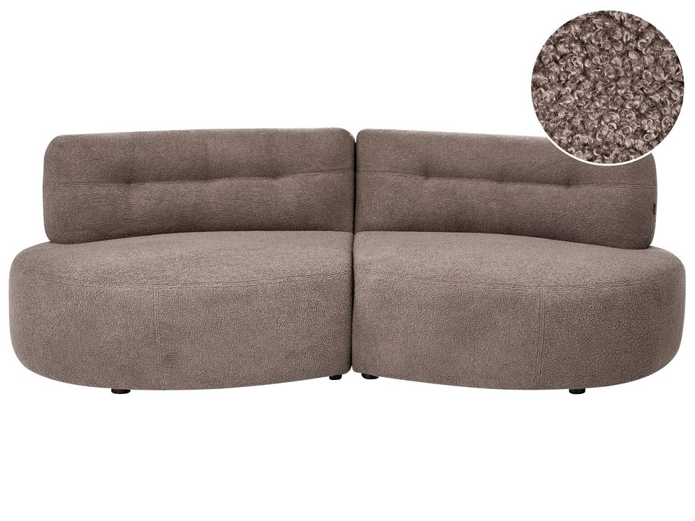 Sofa 3 Seater LAERDAL Boucle Taupe