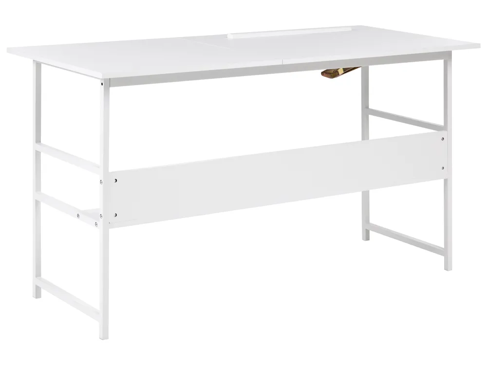 Biurko kreślarskie z regulowanym blatem ORAN 140 cm 60 cm Biały_1068887