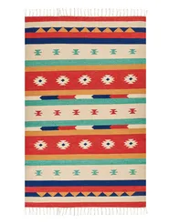Tappeto MARGARA Multicolore 140 x 200 cm Kilim Cotone_869752