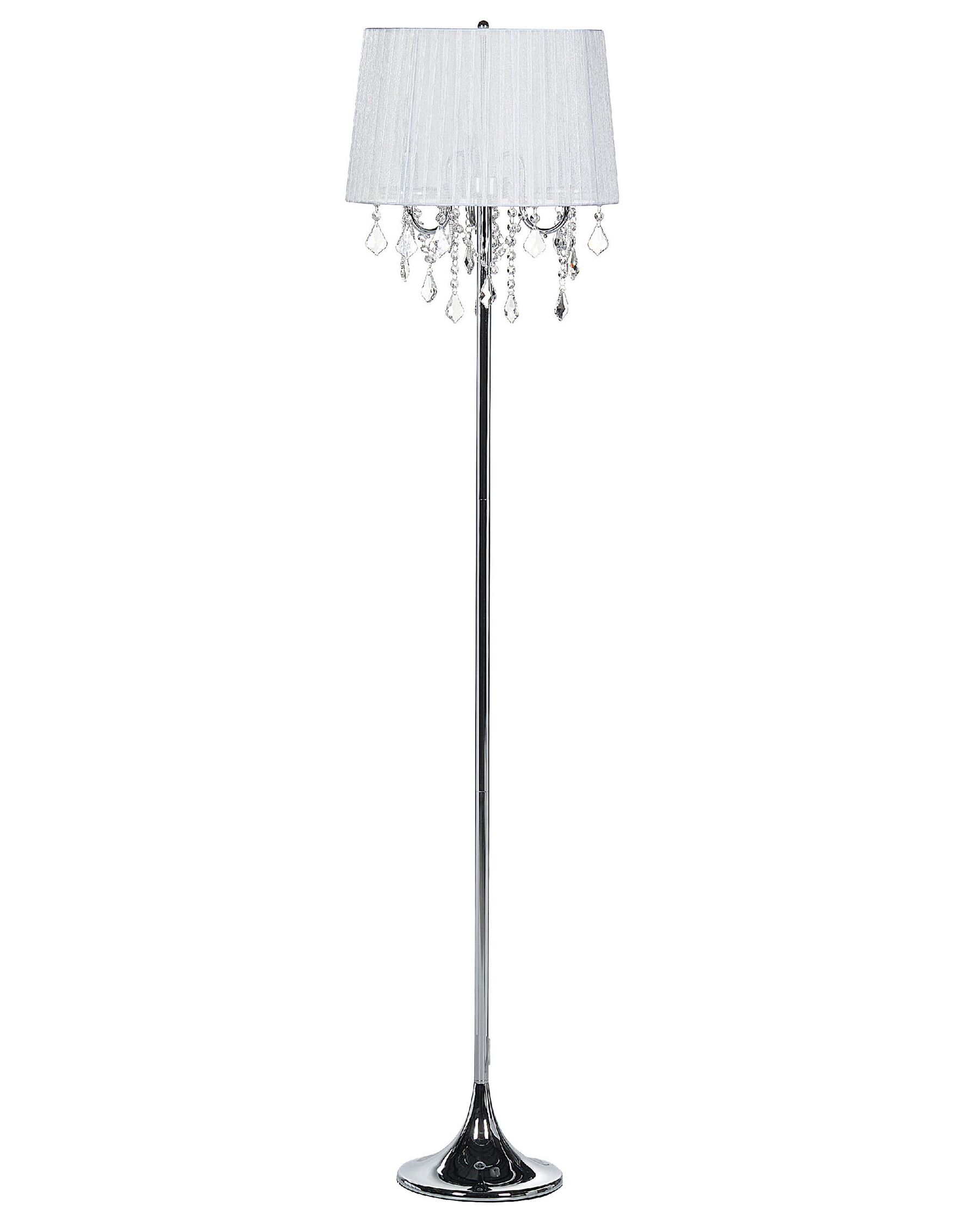 Crystal Floor Lamp White EVANS_850430