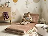 Single Sofa Bed LYSEKIL Corduroy Light Brown