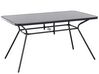 Kerti asztal fekete 140x80 cm LIVO_679099