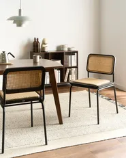 Set di 2 sedie da pranzo CORVALLIS Rattan sintetico (PE) Nero_1058778
