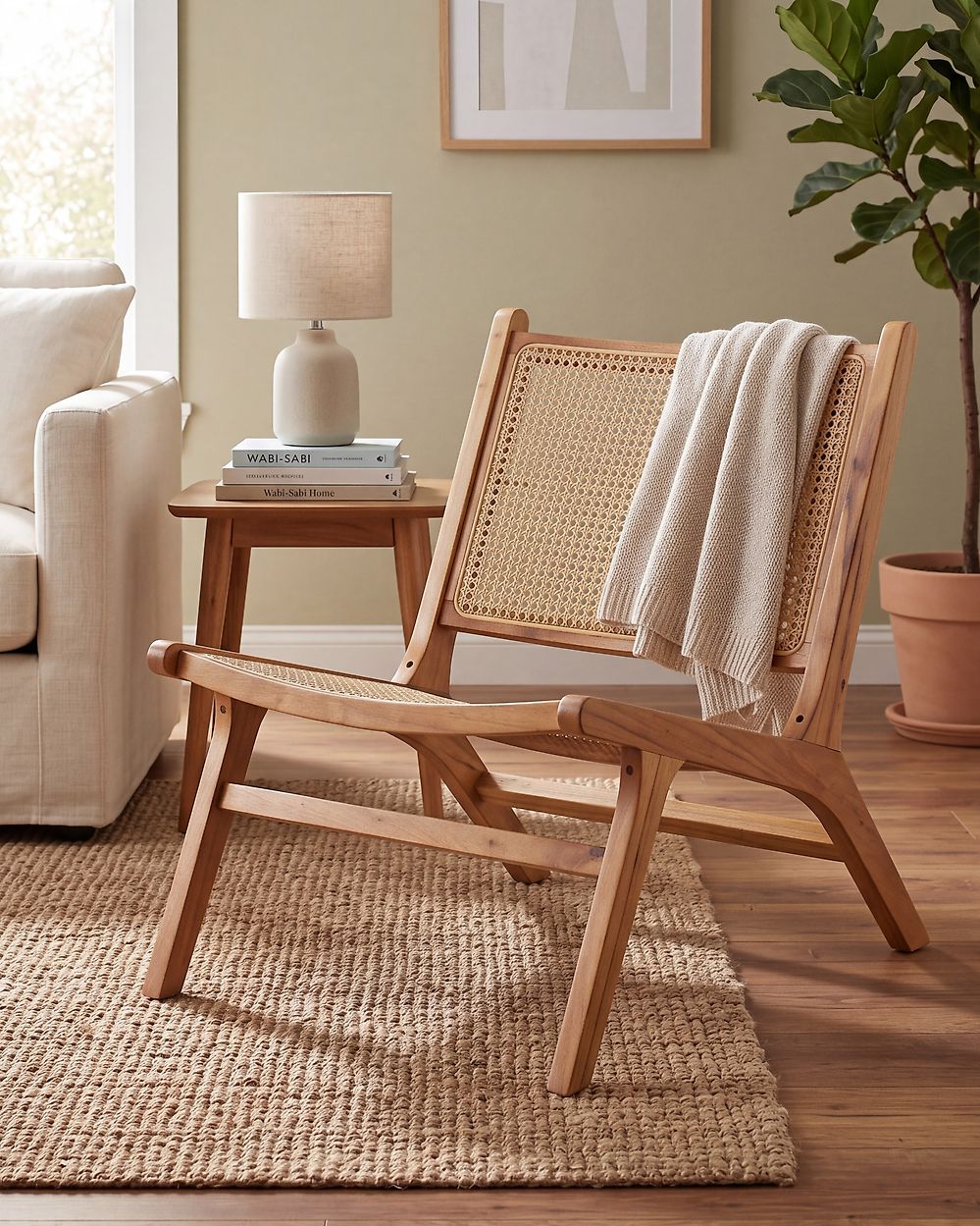 Fauteuil MIDDLETOWN Bois d'acajou Naturel