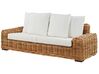 3 Seater Rattan Garden Sofa Natural FORLI | Beliani.co.uk