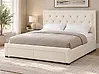 Bed with Storage Drawers LIEVIN Velvet Light Beige 180 x 200 cm (EU Super King)