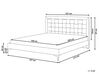 Velvet EU King Size Bed Black LIMOUX_867220