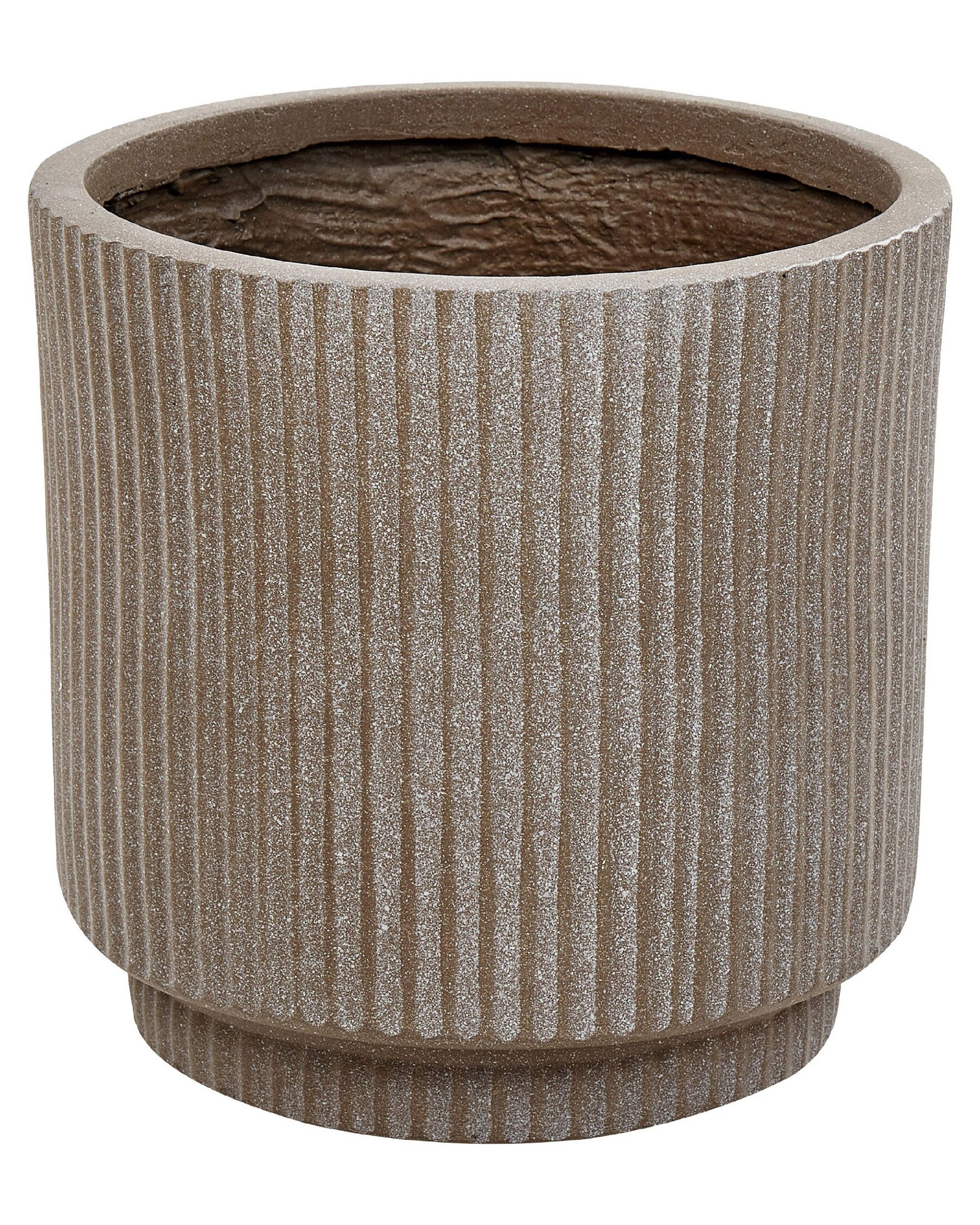 Plant Pot ⌀ 24 cm Taupe DARIA_871706