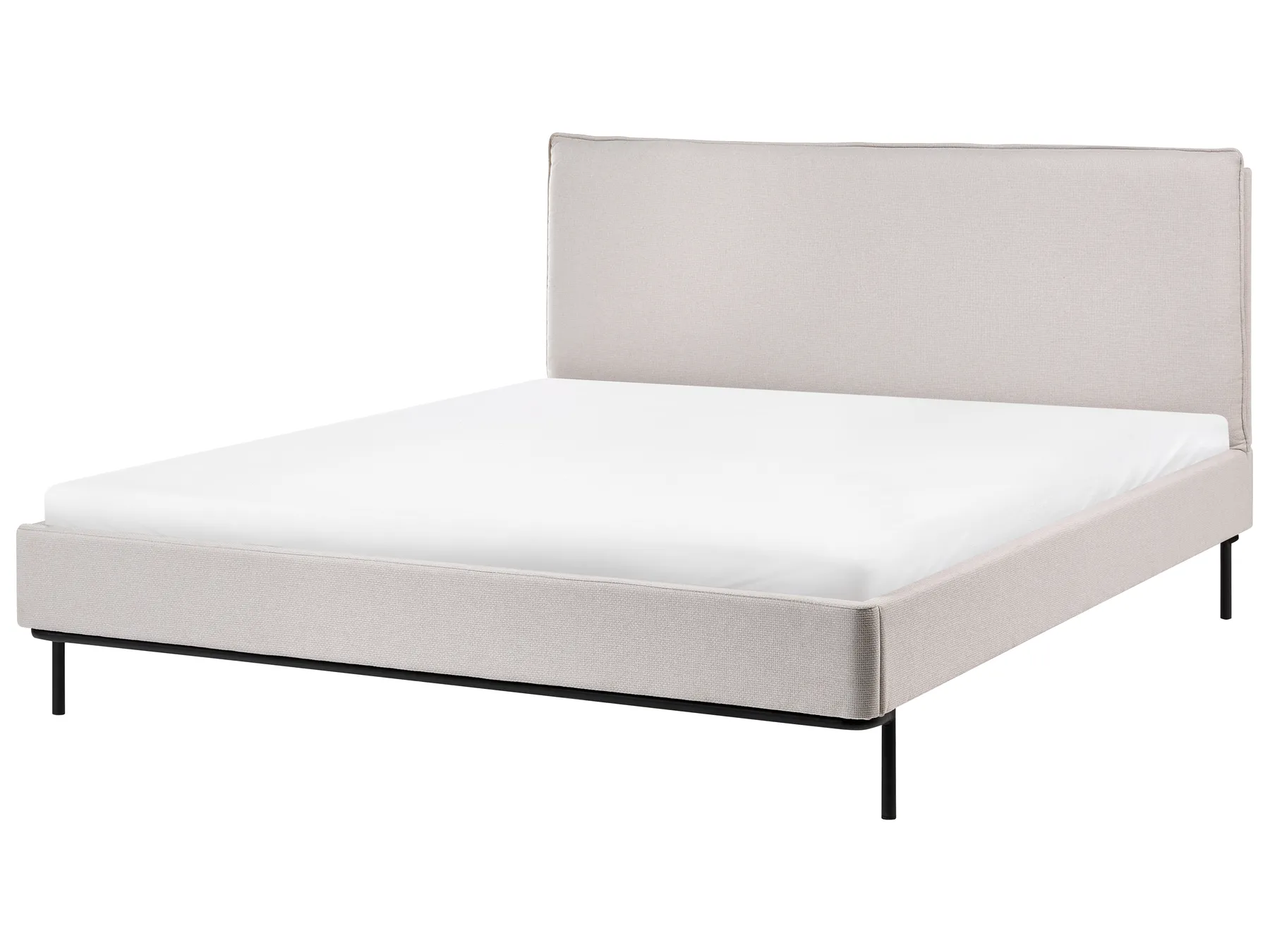 Bett mit Lattenrost Stoff CORIO 160 x 200 cm Hellbeige_903141
