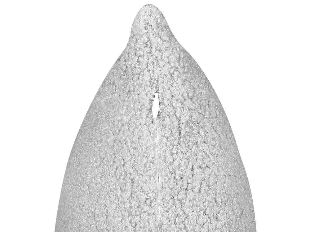 Zestaw 2 poduszek dekoracyjnych LEUZEA 45 x 45 cm Boucle Szary Jednolity_903385