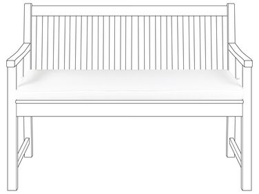 Poduszka na ławkę ogrodową 112 x 54 cm biała VIVARA 