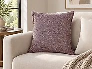 Cuscino decorativo KALMIA 45 x 45 cm Velluto Rosa Trama floreale_1179958