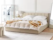 Ottoman Bed DREUX Fabric Beige 180 x 200 cm (EU Super King)_861183