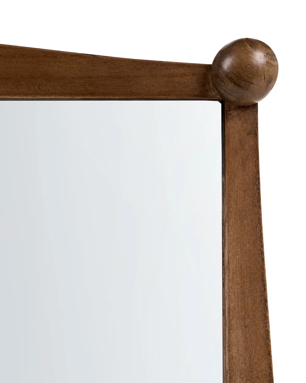 Wall Mirror TORTERON 61 cm 91 cm Paulownia Wood Brown_1136288