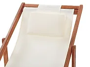 Set mit 2 klappbaren Liegestühlen AVELLINO Akazienholz Dunkelbraun_1177639