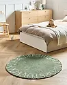 Kids Rug VURGUN Green ø 120 cm Cotton