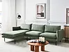 Corner Sofa VINTERBRO Fabric Light Green Right Hand