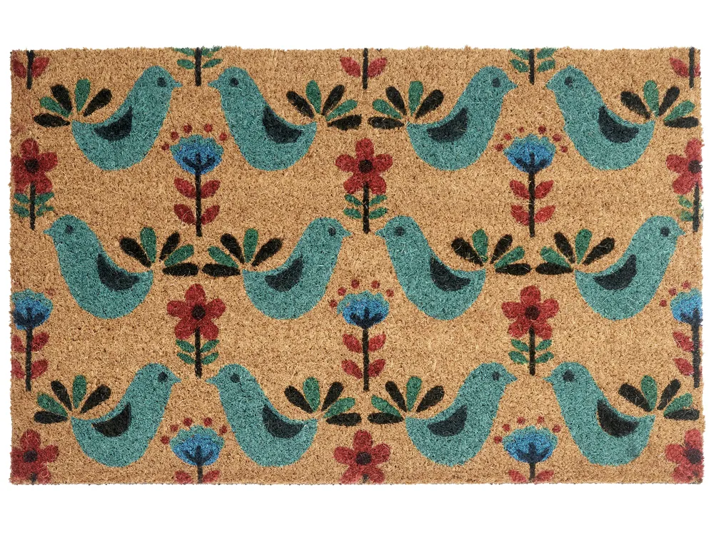 Wycieraczka TANANA Kolorowy 50 x 80 cm Ptak Włókno kokosowe