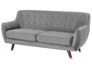 Sofa 3 Seater BODO Velvet Grey_738297
