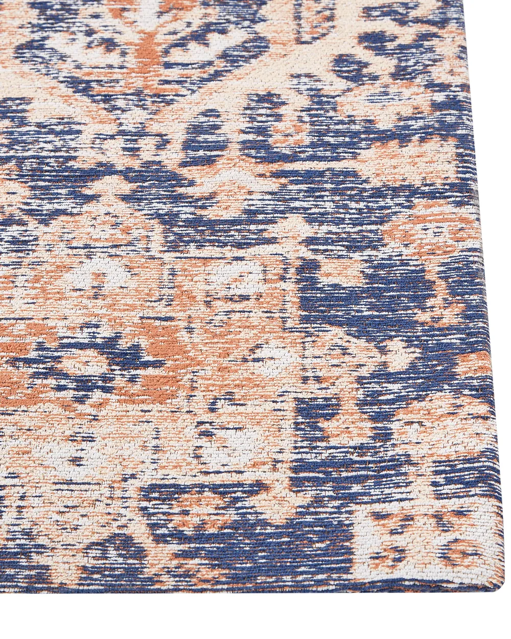 Teppich KURIN Blau 140 x 200 cm Baumwolle_862972
