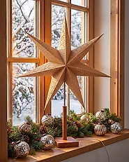 Star Lantern MANA 70 cm Beige_1186064