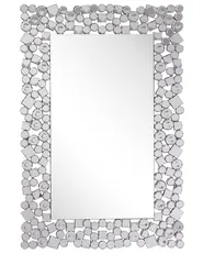 Lustro ścienne MERNEL 60 cm 90 cm Srebrny_773190