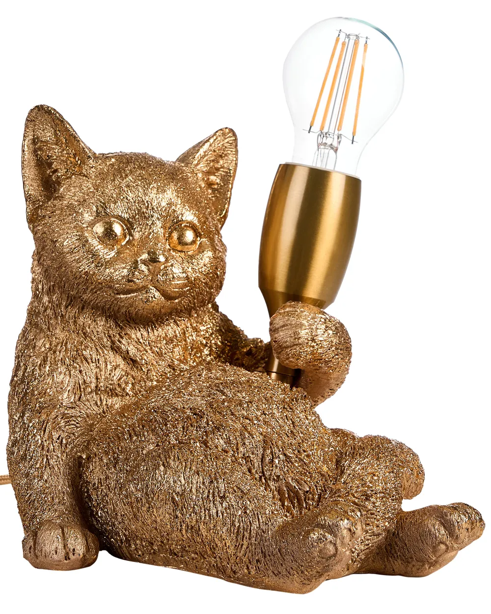 Lampa stołowa Kot ZIPPY Złoty