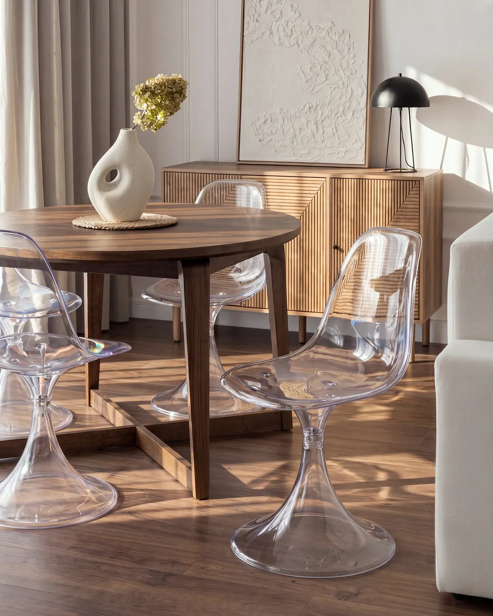 Set di 2 sedie da pranzo CLARKSVILLE Trasparente_1093915