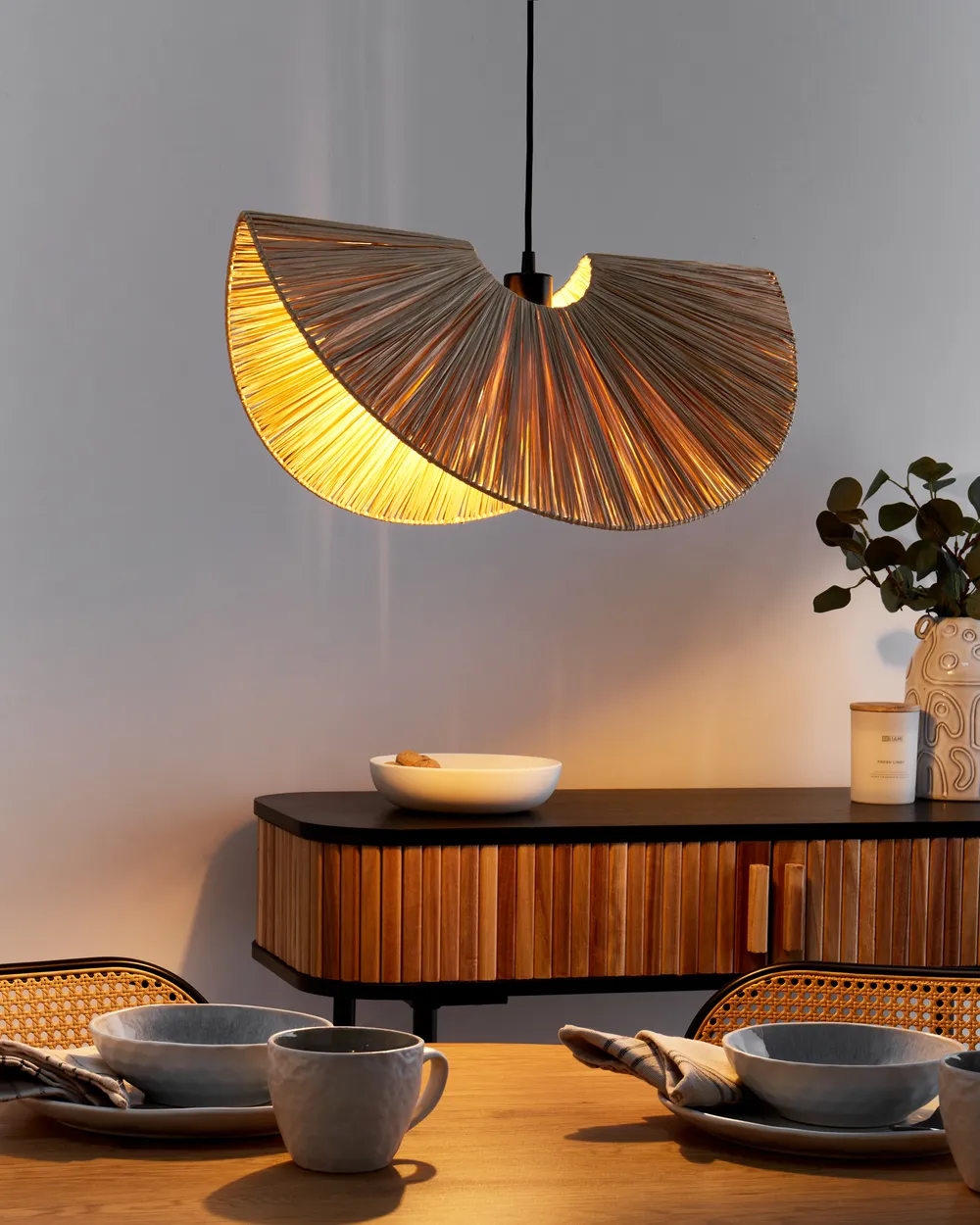 Lampa wisząca HERRON Papier Naturalny