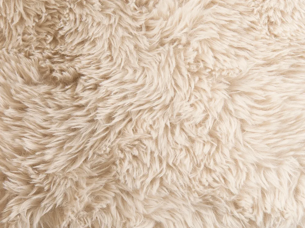 Sofa 2 Seater ILBRO Faux Fur Off-White/ Dark Brown_1057631