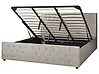 Ottoman Bed AMIENS Velvet Taupe 160 x 200 cm (EU King Size)