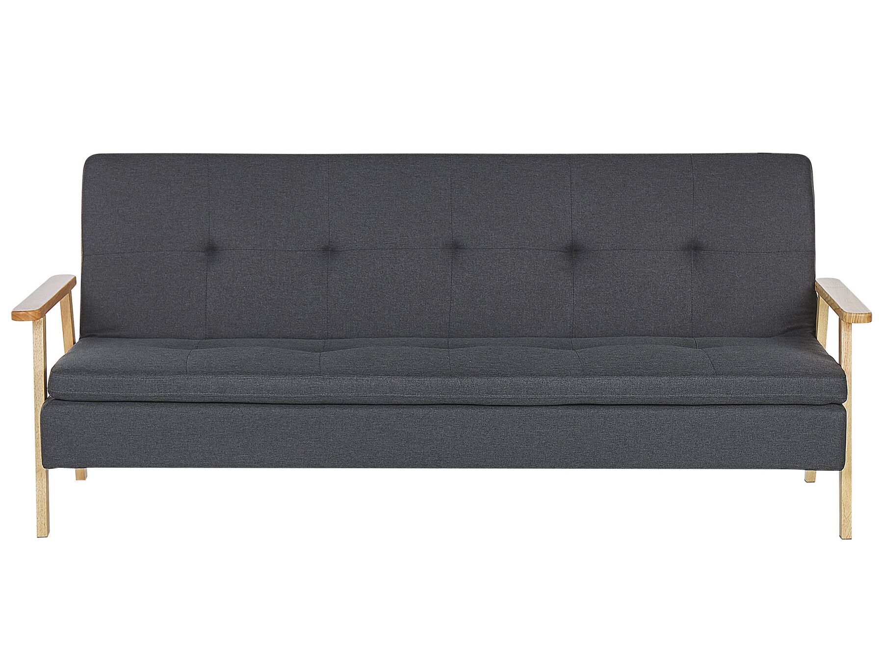 Fabric Sofa Bed Dark Grey TJORN_813478