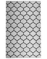 Vloerkleed polyester zwart/wit 160 x 230 cm ALADANA_733701