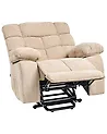 Electric Recliner Chair ARES with Footrest Fabric Beige