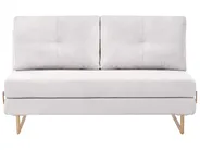 Sofa Bed 3 Seater JERSLEV Fabric Off-White_1012676