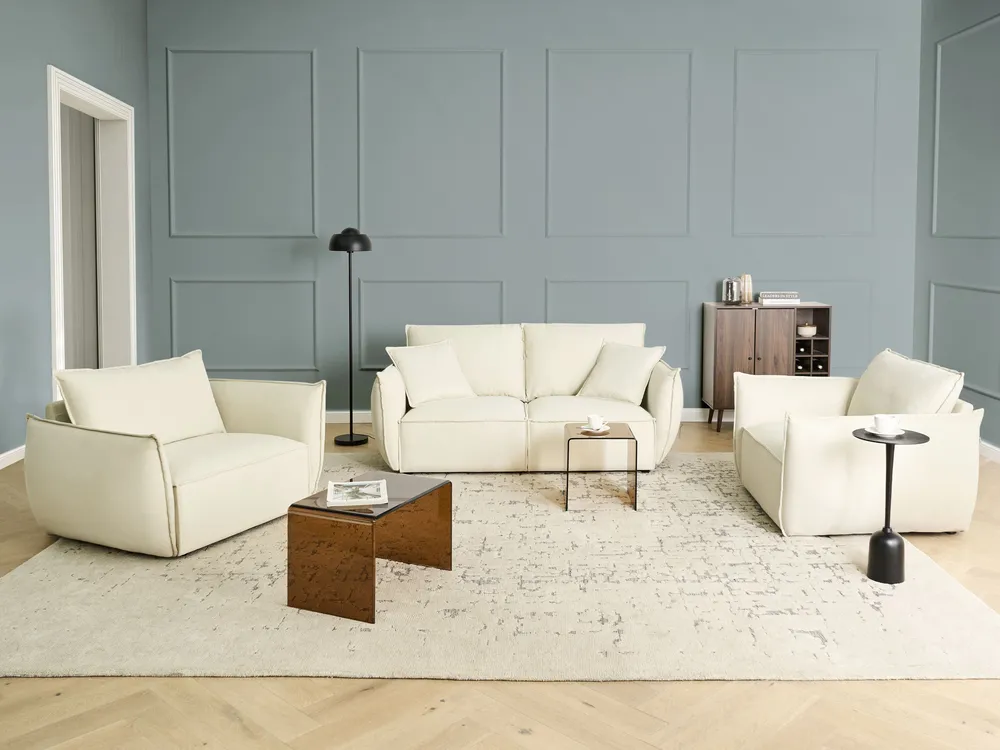 Armchair KUNES Fabric Light Beige_1019332